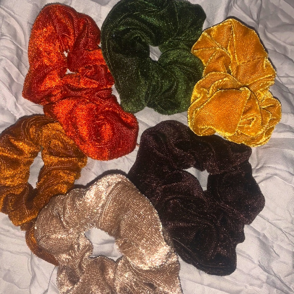 Cute fall themed scrunchies!